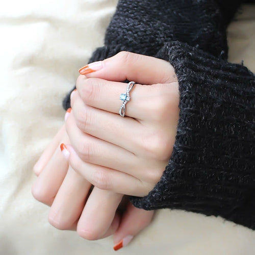 DA120 - Anillo de acero inoxidable pulido (sin chapado) de grado AAA