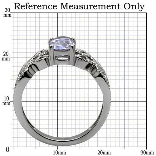 TK079 - Anillo de acero inoxidable pulido brillante (sin chapado) con grado AAA